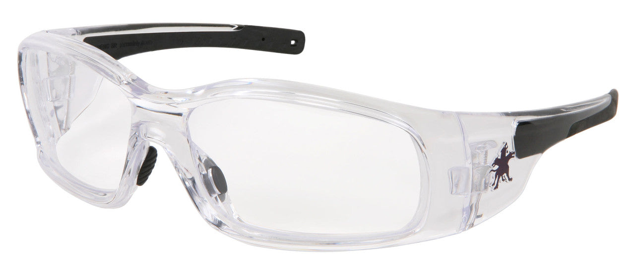 MCR Safety SR1 - Swagger® SR1 Series Safety Glasses - Soft Non-Slip Nose Piece and Temples - Bold Wider Temples and Full Frame Design — manufacturer image 18