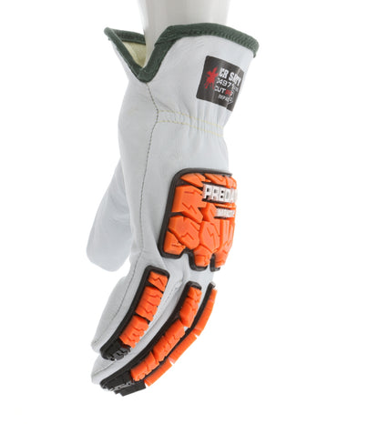 PD4971 - Predator® Mechanics Gloves - Goatskin Leather Drivers Work Gloves - Tire Tread TPR Back, Fingers, and Thumb - 360° Cut Resistant Liner - TPR Back Provides Level 2 Impact Protection