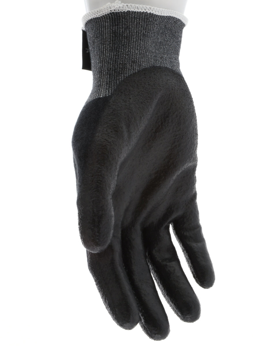 9188PUB - MCR Safety CutPro® - 18 Gauge Black Kevlar® Comfort Aramid Shell - Cut Resistant Work Gloves - Polyurethane (PU)Coated Palm and Fingertips - Reinforced Thumb Crotch