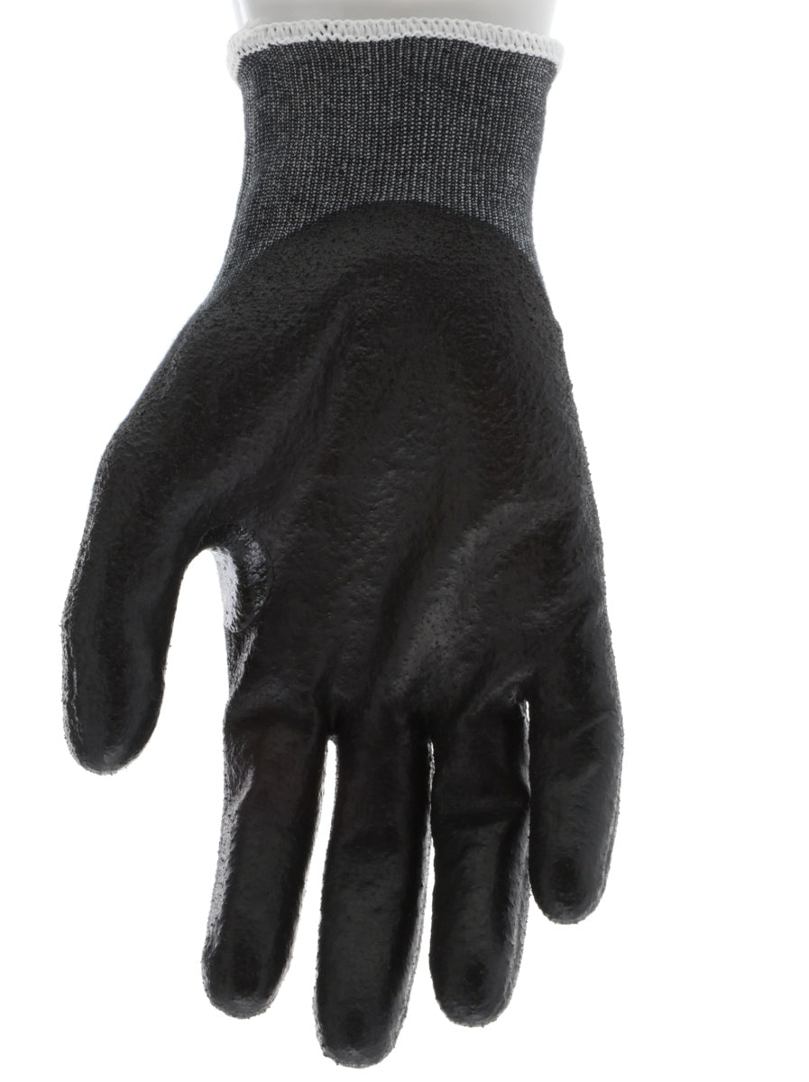 9188PUB - MCR Safety CutPro® - 18 Gauge Black Kevlar® Comfort Aramid Shell - Cut Resistant Work Gloves - Polyurethane (PU)Coated Palm and Fingertips - Reinforced Thumb Crotch