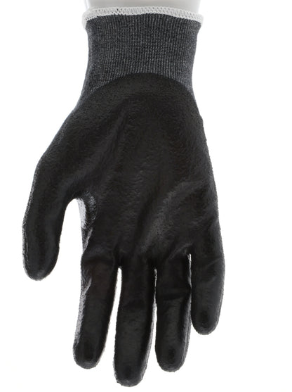 9188PUB - MCR Safety CutPro® - 18 Gauge Black Kevlar® Comfort Aramid Shell - Cut Resistant Work Gloves - Polyurethane (PU)Coated Palm and Fingertips - Reinforced Thumb Crotch