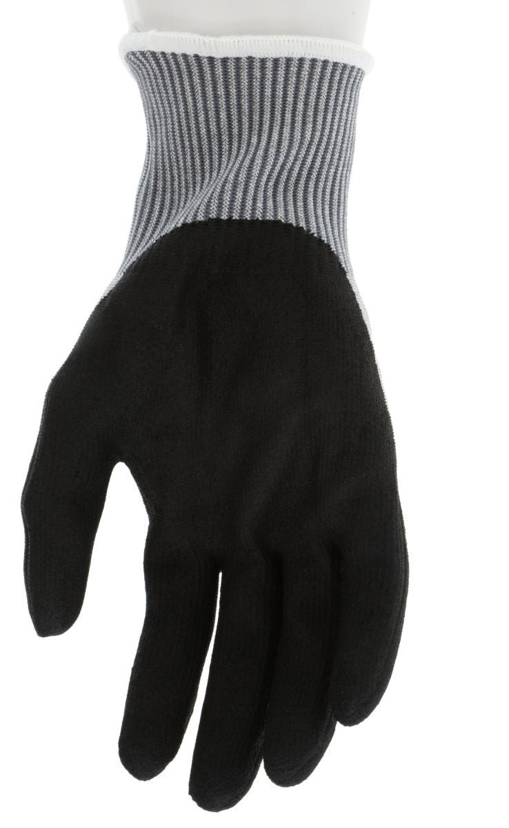 9273SPU - MCR Safety CutPro® - 13 Gauge HyperMax® HPPE Shell - Cut Resistant Work Gloves - Polyurethane (PU) Coated Palm and Fingers - Water Based PU
