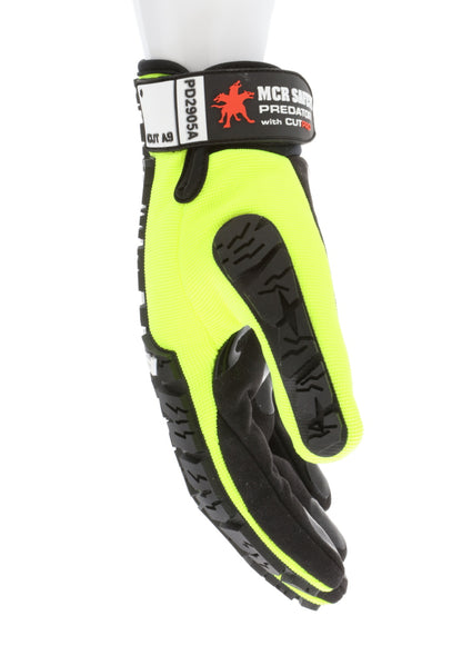 PD2905A - Predator® Mechanics Gloves - Cut Resistant Work Gloves - Made with Alycore™ - Cut and Puncture Protection - Tire Tread Pattern TPR Protects the Back of Hand - Adjustable Wrist Closure with ID Pad
