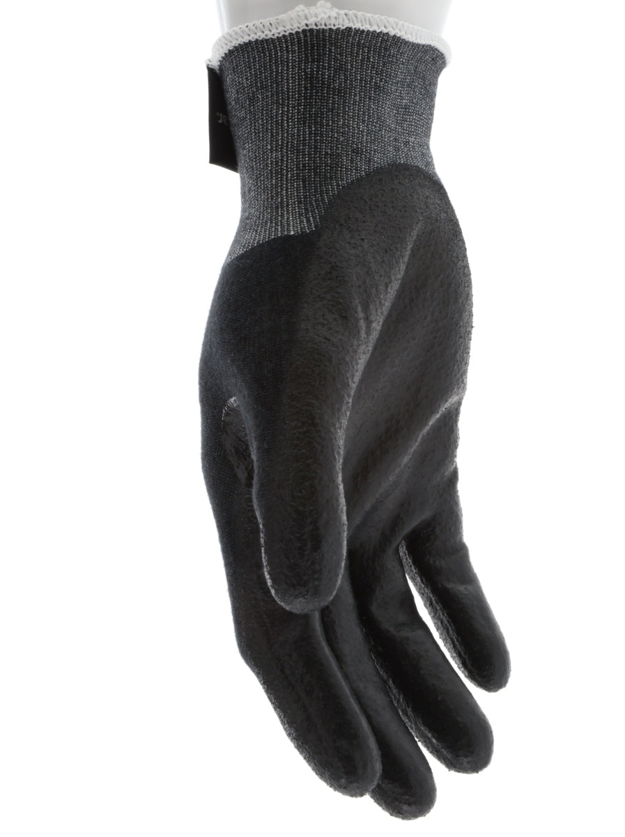 9188PUB - MCR Safety CutPro® - 18 Gauge Black Kevlar® Comfort Aramid Shell - Cut Resistant Work Gloves - Polyurethane (PU)Coated Palm and Fingertips - Reinforced Thumb Crotch