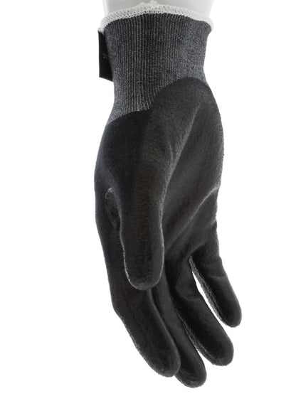 9188PUB - MCR Safety CutPro® - 18 Gauge Black Kevlar® Comfort Aramid Shell - Cut Resistant Work Gloves - Polyurethane (PU)Coated Palm and Fingertips - Reinforced Thumb Crotch