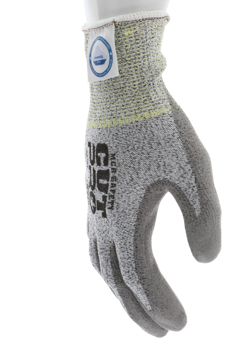 9676 - MCR Safety CutPro® - 13-Gauge Dyneema® Diamond Technology Shell - Cut Resistant Work Gloves - Polyurethane (PU) Coated Palm and Fingertips - Micro-particle Boosted High Strength Fiber Provides Cool Touch Comfort and Durability