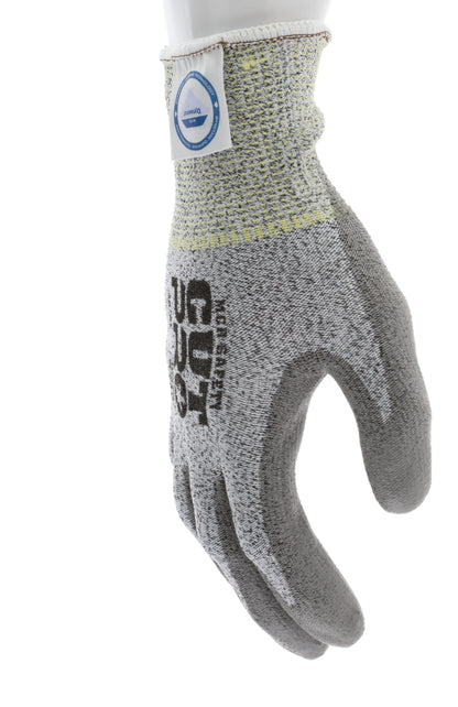 9676 - MCR Safety CutPro® - 13-Gauge Dyneema® Diamond Technology Shell - Cut Resistant Work Gloves - Polyurethane (PU) Coated Palm and Fingertips - Micro-particle Boosted High Strength Fiber Provides Cool Touch Comfort and Durability