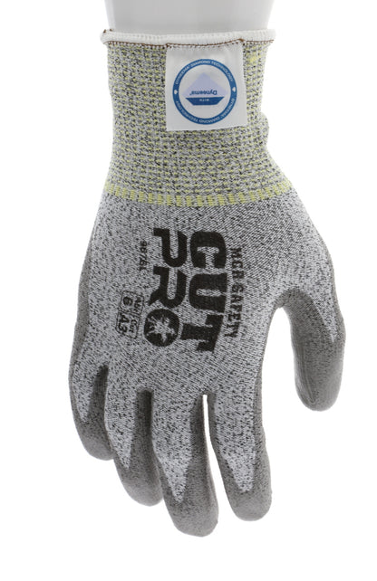 9676 - MCR Safety CutPro® - 13-Gauge Dyneema® Diamond Technology Shell - Cut Resistant Work Gloves - Polyurethane (PU) Coated Palm and Fingertips - Micro-particle Boosted High Strength Fiber Provides Cool Touch Comfort and Durability