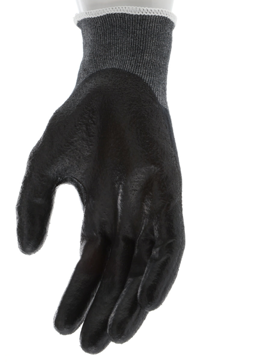 9188PUB - MCR Safety CutPro® - 18 Gauge Black Kevlar® Comfort Aramid Shell - Cut Resistant Work Gloves - Polyurethane (PU)Coated Palm and Fingertips - Reinforced Thumb Crotch