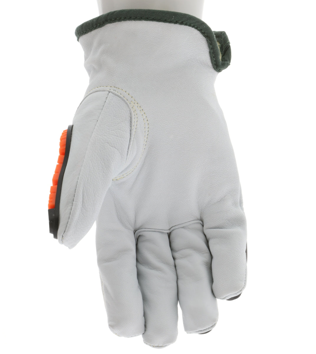 PD4971 - Predator® Mechanics Gloves - Goatskin Leather Drivers Work Gloves - Tire Tread TPR Back, Fingers, and Thumb - 360° Cut Resistant Liner - TPR Back Provides Level 2 Impact Protection