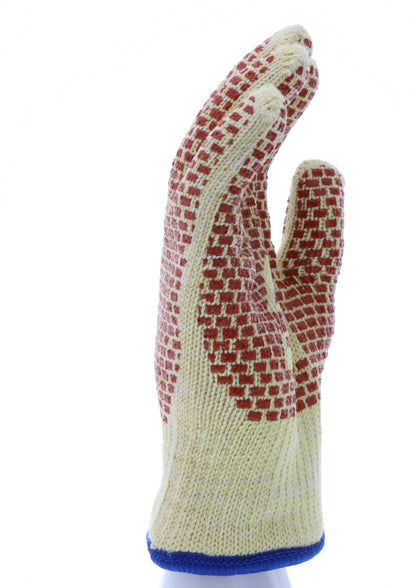 9471K - MCR Safety CutPro® - Heavyweight Kevlar® Cotton Cut-Resistant Work Gloves - 2-Sided Nitrile Blocks - Size Medium - Cut and Heat Resistant Gloves