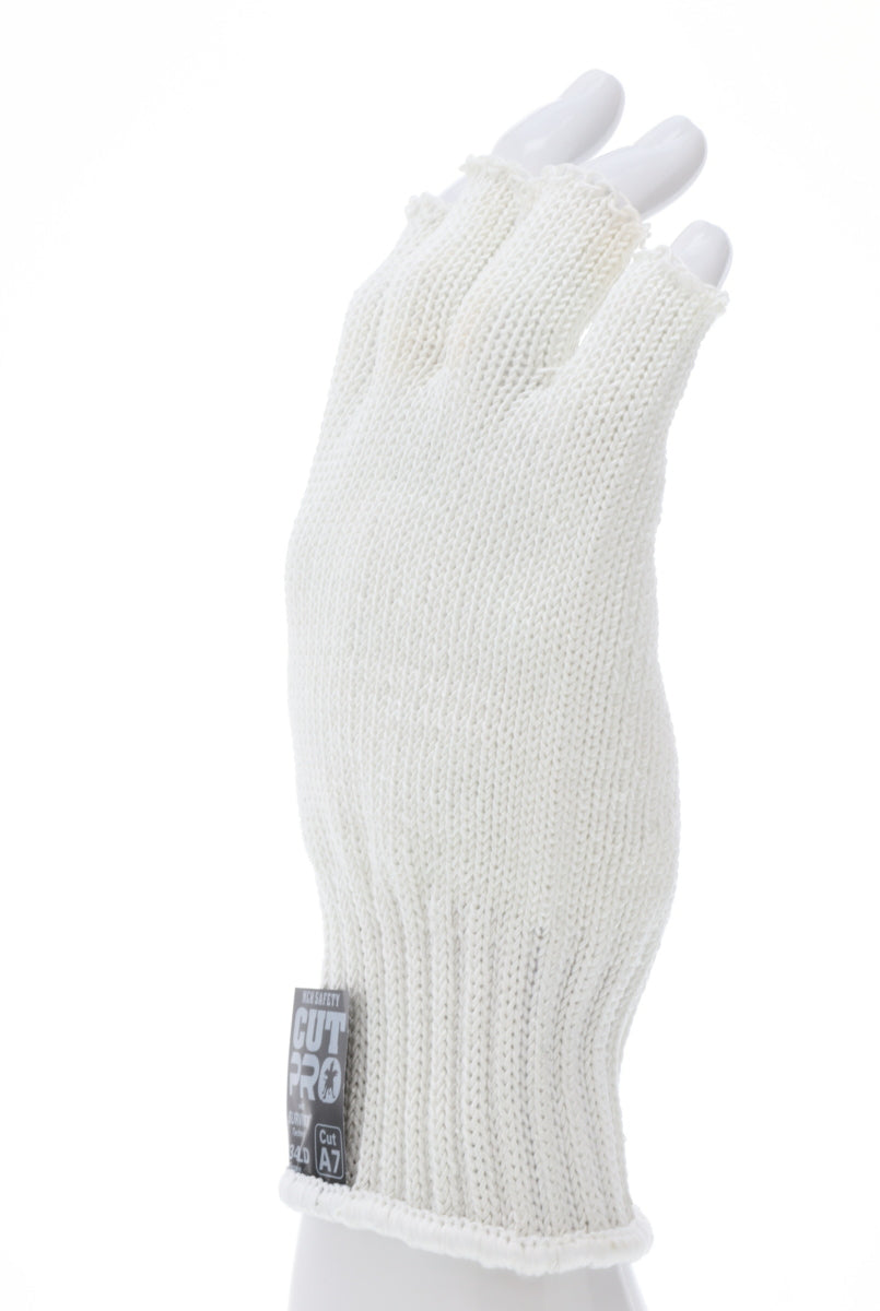 9349D - MCR Safety Survivor™ - 7 Gauge Cut Resistant Work Gloves - Light Weight, Cool and Ambidextrous - Fingerless Gloves - FDA Accepted Materials Can be used as Kitchen Cut Resistant Gloves