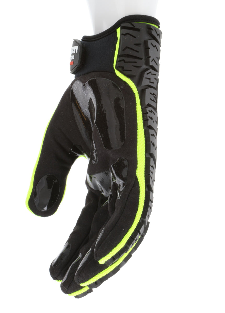 PD2905A - Predator® Mechanics Gloves - Cut Resistant Work Gloves - Made with Alycore™ - Cut and Puncture Protection - Tire Tread Pattern TPR Protects the Back of Hand - Adjustable Wrist Closure with ID Pad