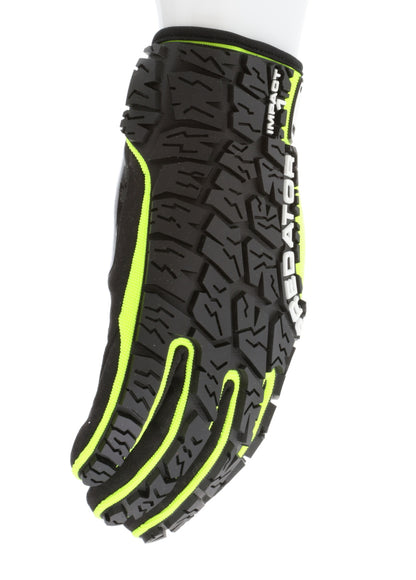 PD2905A - Predator® Mechanics Gloves - Cut Resistant Work Gloves - Made with Alycore™ - Cut and Puncture Protection - Tire Tread Pattern TPR Protects the Back of Hand - Adjustable Wrist Closure with ID Pad
