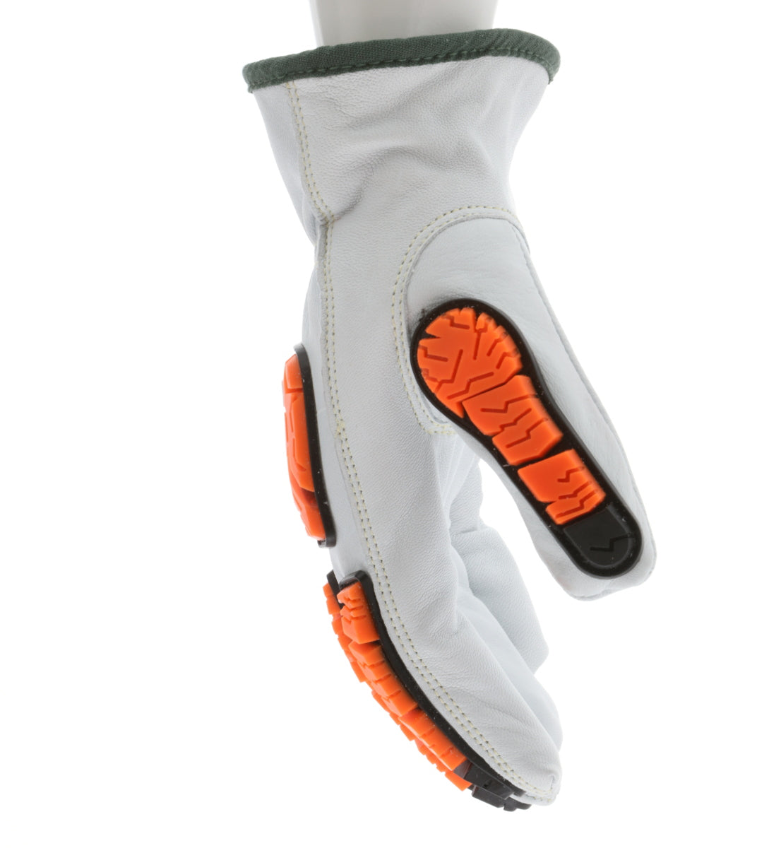 PD4971 - Predator® Mechanics Gloves - Goatskin Leather Drivers Work Gloves - Tire Tread TPR Back, Fingers, and Thumb - 360° Cut Resistant Liner - TPR Back Provides Level 2 Impact Protection