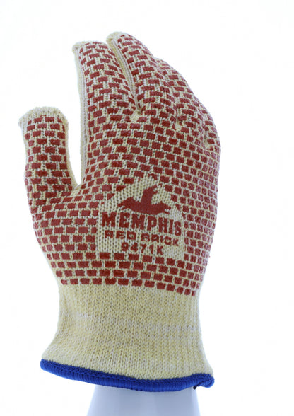 9471K - MCR Safety CutPro® - Heavyweight Kevlar® Cotton Cut-Resistant Work Gloves - 2-Sided Nitrile Blocks - Size Medium - Cut and Heat Resistant Gloves
