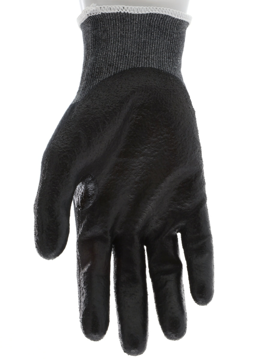 9188PUB - MCR Safety CutPro® - 18 Gauge Black Kevlar® Comfort Aramid Shell - Cut Resistant Work Gloves - Polyurethane (PU)Coated Palm and Fingertips - Reinforced Thumb Crotch