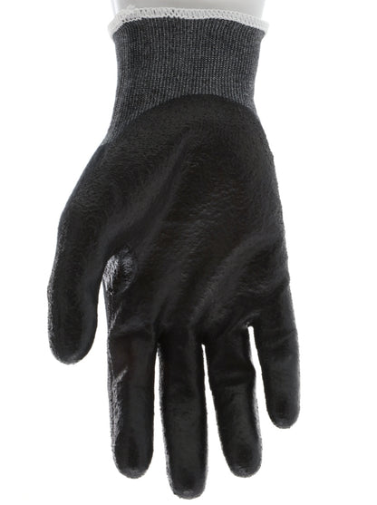 9188PUB - MCR Safety CutPro® - 18 Gauge Black Kevlar® Comfort Aramid Shell - Cut Resistant Work Gloves - Polyurethane (PU)Coated Palm and Fingertips - Reinforced Thumb Crotch