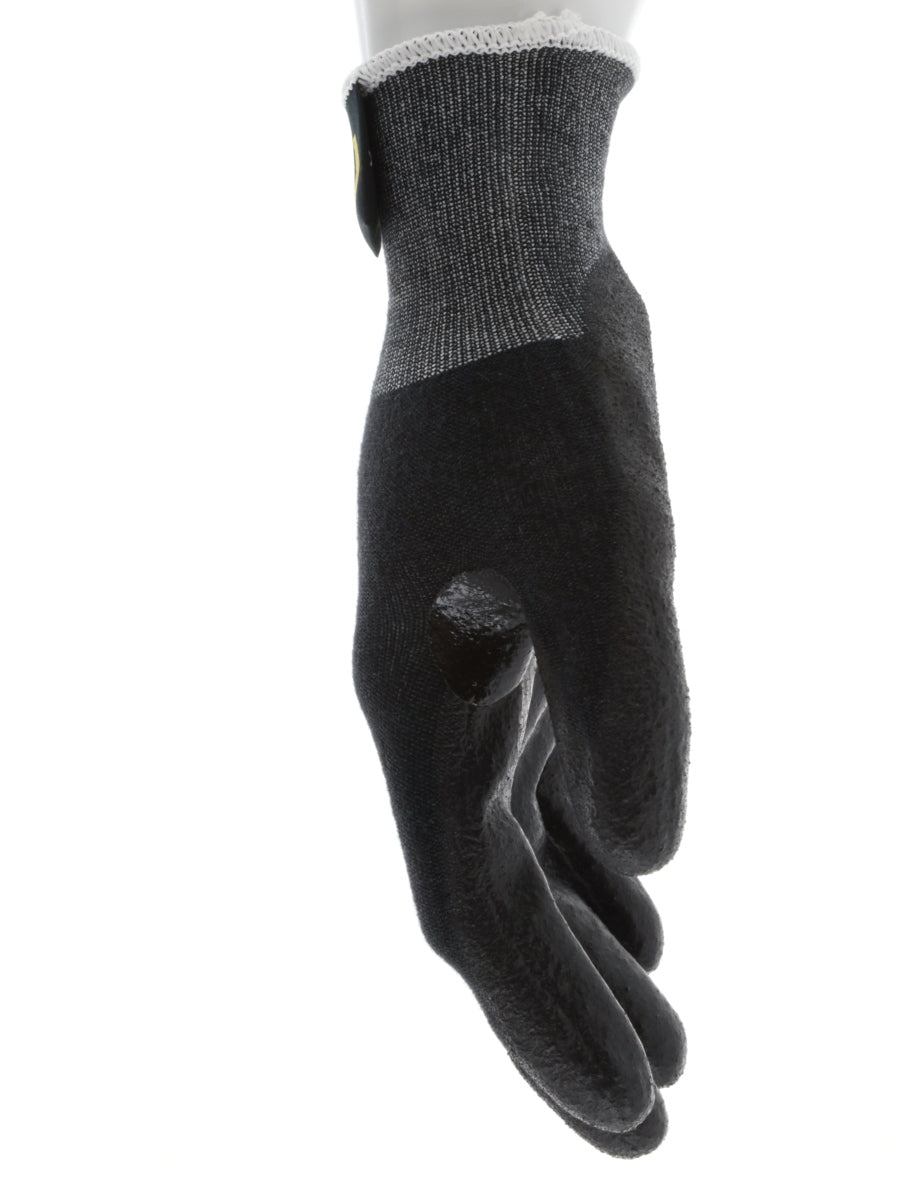 9188PUB - MCR Safety CutPro® - 18 Gauge Black Kevlar® Comfort Aramid Shell - Cut Resistant Work Gloves - Polyurethane (PU)Coated Palm and Fingertips - Reinforced Thumb Crotch