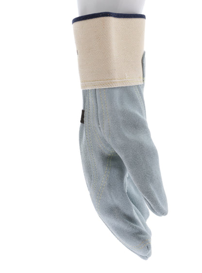 1745 - Big Jake® Series - Leather Palm Work Gloves - Inner Double Palm - Premium A+ Split Side Leather - Full Leather Back - 2.5-Inch Rubberized Safety Cuff - Elastic Strap Back - Constructed with Premium Components