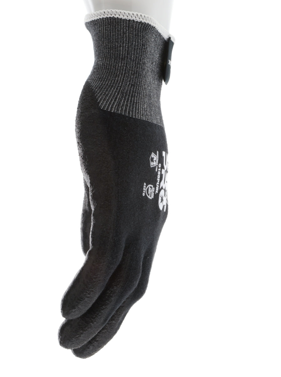 9188PUB - MCR Safety CutPro® - 18 Gauge Black Kevlar® Comfort Aramid Shell - Cut Resistant Work Gloves - Polyurethane (PU)Coated Palm and Fingertips - Reinforced Thumb Crotch