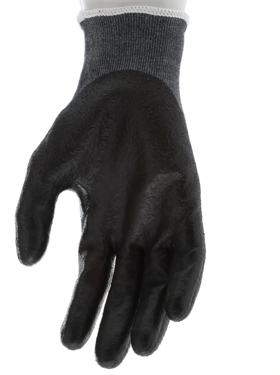 9188PUB - MCR Safety CutPro® - 18 Gauge Black Kevlar® Comfort Aramid Shell - Cut Resistant Work Gloves - Polyurethane (PU)Coated Palm and Fingertips - Reinforced Thumb Crotch
