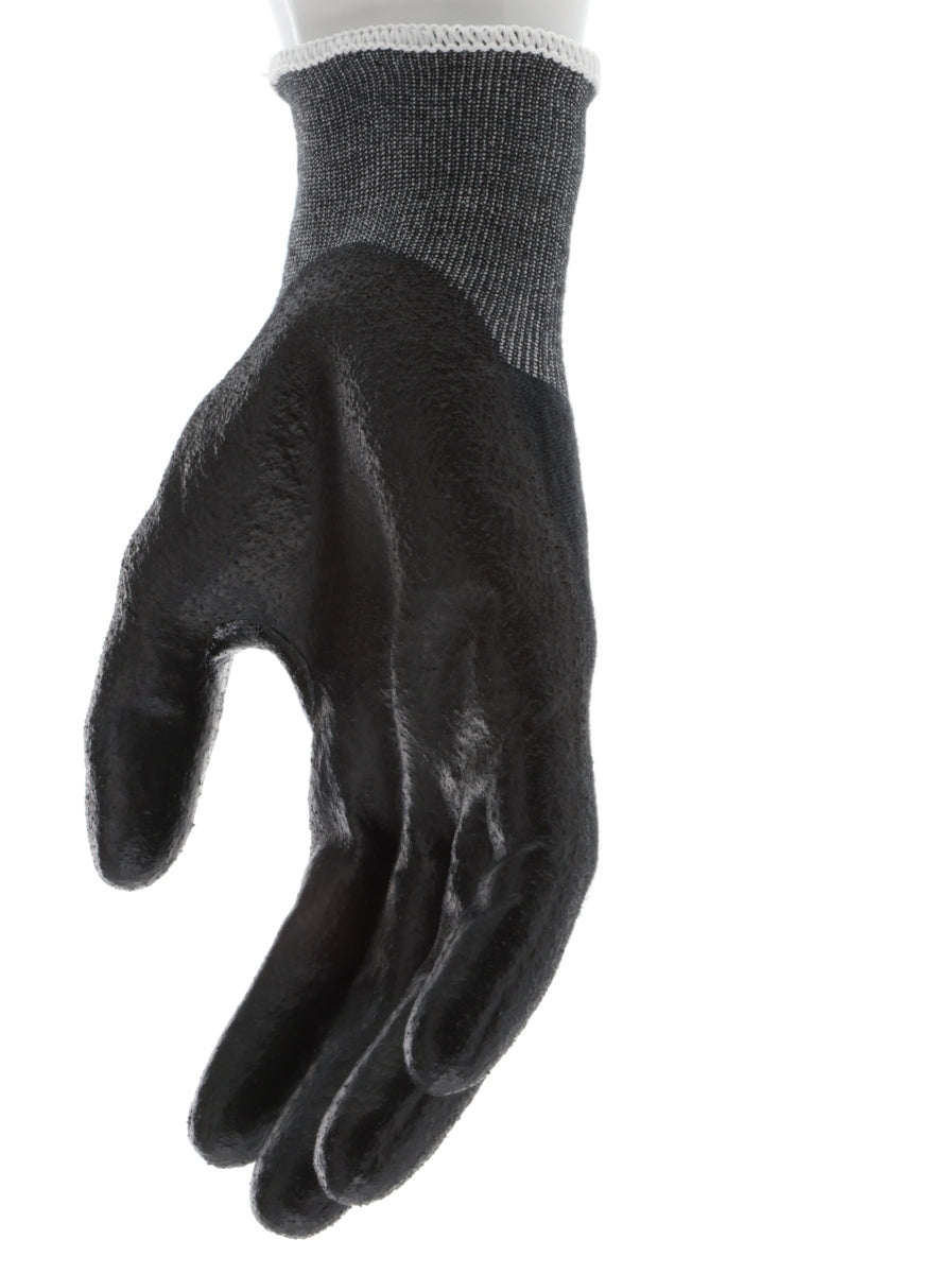 9188PUB - MCR Safety CutPro® - 18 Gauge Black Kevlar® Comfort Aramid Shell - Cut Resistant Work Gloves - Polyurethane (PU)Coated Palm and Fingertips - Reinforced Thumb Crotch