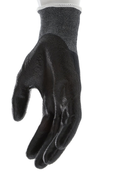 9188PUB - MCR Safety CutPro® - 18 Gauge Black Kevlar® Comfort Aramid Shell - Cut Resistant Work Gloves - Polyurethane (PU)Coated Palm and Fingertips - Reinforced Thumb Crotch