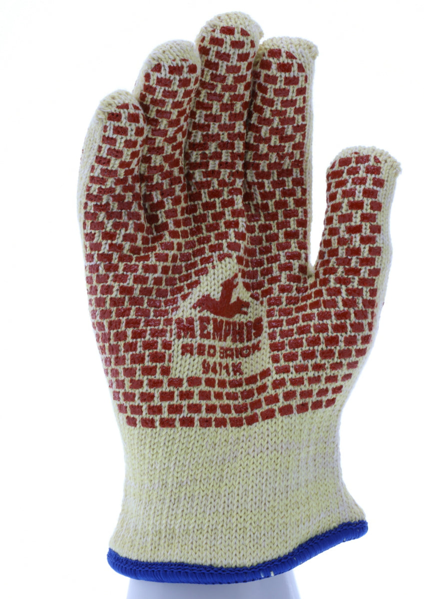 9471K - MCR Safety CutPro® - Heavyweight Kevlar® Cotton Cut-Resistant Work Gloves - 2-Sided Nitrile Blocks - Size Medium - Cut and Heat Resistant Gloves