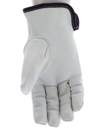 3611DT - Leather Drivers Work Gloves - Premium A Grade Grain Goatskin - Dyneema® Diamond Technology Lining - Cut Resistant Gloves - Keystone Thumb - Natural Lanolin Content Keeps Gloves and Hands Soft