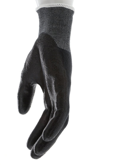 9188PUB - MCR Safety CutPro® - 18 Gauge Black Kevlar® Comfort Aramid Shell - Cut Resistant Work Gloves - Polyurethane (PU)Coated Palm and Fingertips - Reinforced Thumb Crotch