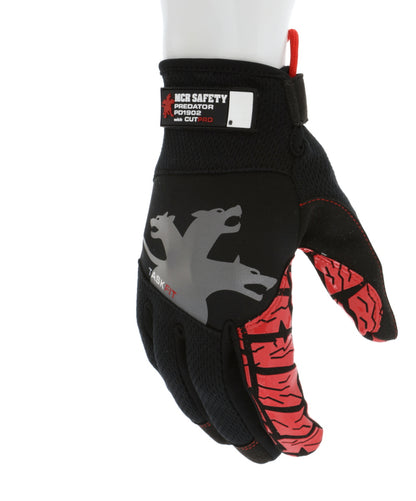 PD1902 - Predator® TaskFit™ Mechanics Gloves - HyperMax® HPPE Cut-Resistant Palm Liner - Synthetic Leather Palm - Silicone Tread Grip - Box Handling Glove - Super Stretch Knuckle Region for Greater Comfort
