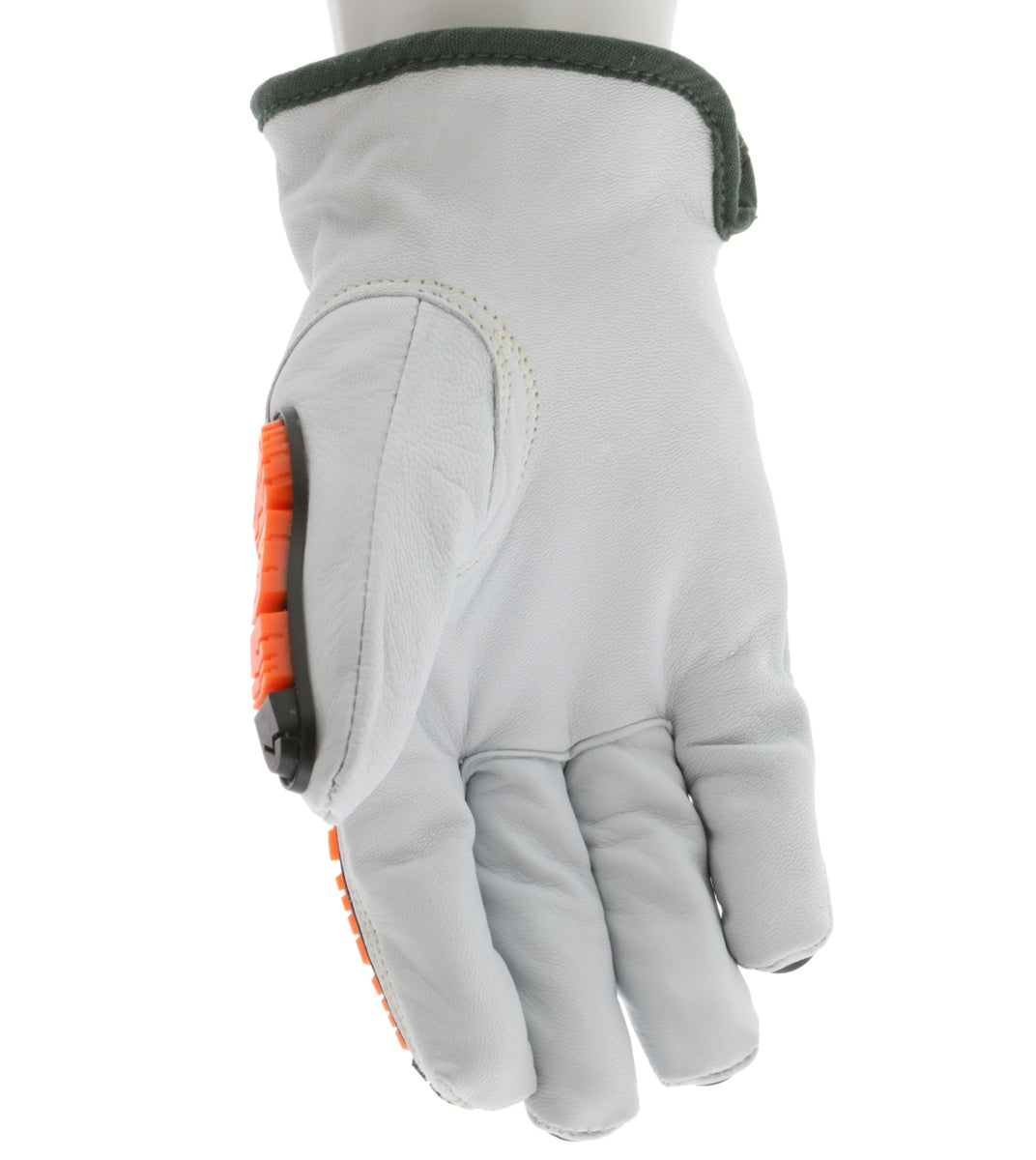 PD4971 - Predator® Mechanics Gloves - Goatskin Leather Drivers Work Gloves - Tire Tread TPR Back, Fingers, and Thumb - 360° Cut Resistant Liner - TPR Back Provides Level 2 Impact Protection