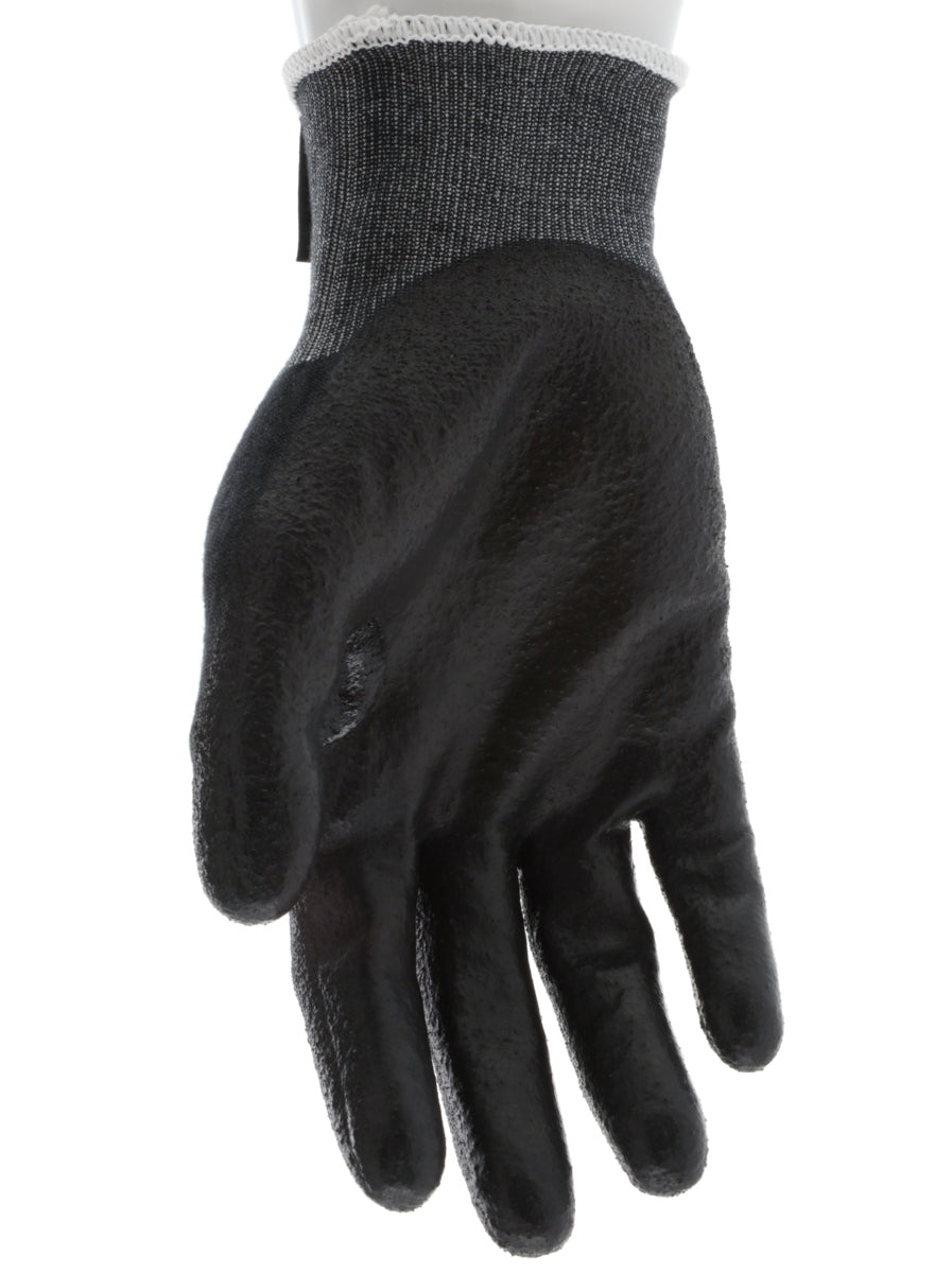 9188PUB - MCR Safety CutPro® - 18 Gauge Black Kevlar® Comfort Aramid Shell - Cut Resistant Work Gloves - Polyurethane (PU)Coated Palm and Fingertips - Reinforced Thumb Crotch