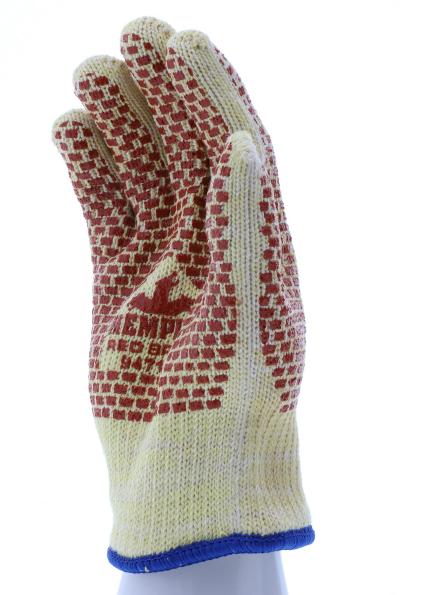 9471K - MCR Safety CutPro® - Heavyweight Kevlar® Cotton Cut-Resistant Work Gloves - 2-Sided Nitrile Blocks - Size Medium - Cut and Heat Resistant Gloves