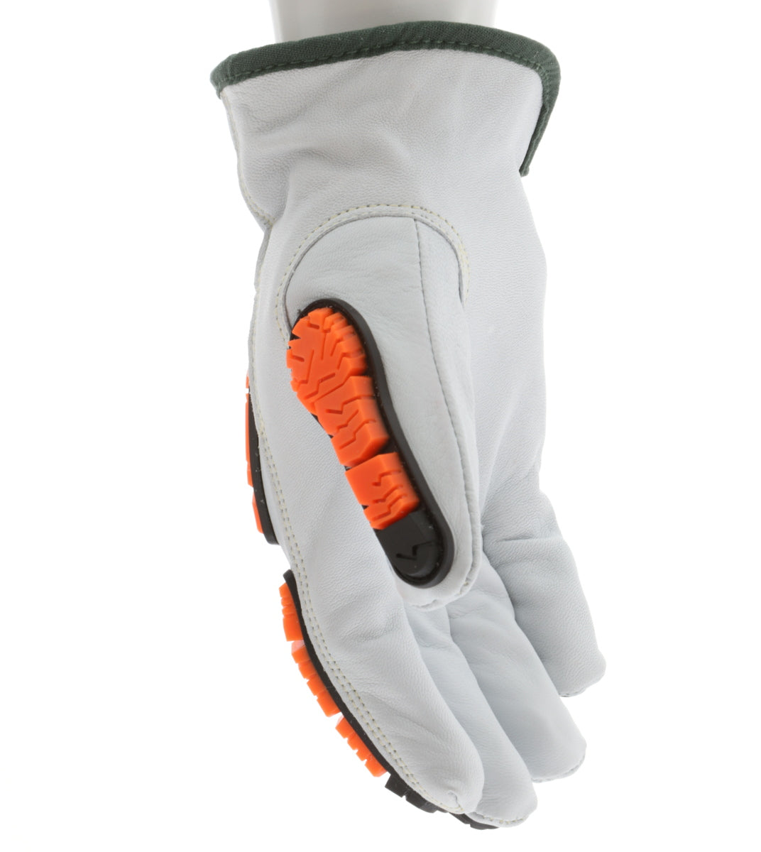 PD4971 - Predator® Mechanics Gloves - Goatskin Leather Drivers Work Gloves - Tire Tread TPR Back, Fingers, and Thumb - 360° Cut Resistant Liner - TPR Back Provides Level 2 Impact Protection