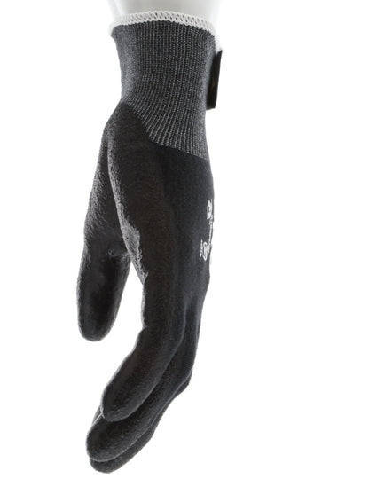 9188PUB - MCR Safety CutPro® - 18 Gauge Black Kevlar® Comfort Aramid Shell - Cut Resistant Work Gloves - Polyurethane (PU)Coated Palm and Fingertips - Reinforced Thumb Crotch