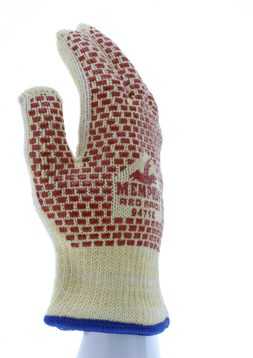 9471K - MCR Safety CutPro® - Heavyweight Kevlar® Cotton Cut-Resistant Work Gloves - 2-Sided Nitrile Blocks - Size Medium - Cut and Heat Resistant Gloves