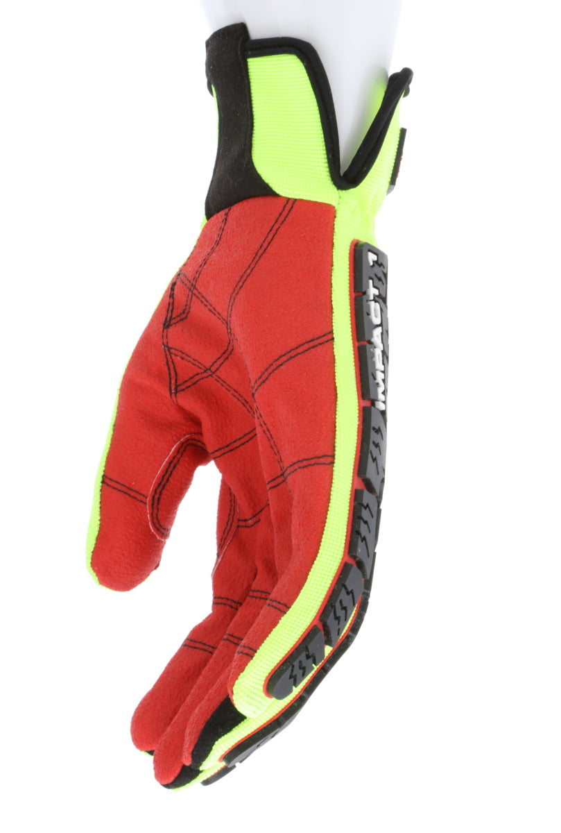 PD2906 - Predator® Mechanics Work Gloves - Textured PVC Coated Palm - Tire Tread Pattern TPR Back-of-Hand Protection - Slip-On Wrist with ID Pad - TPR Back of Provides Impact Protection