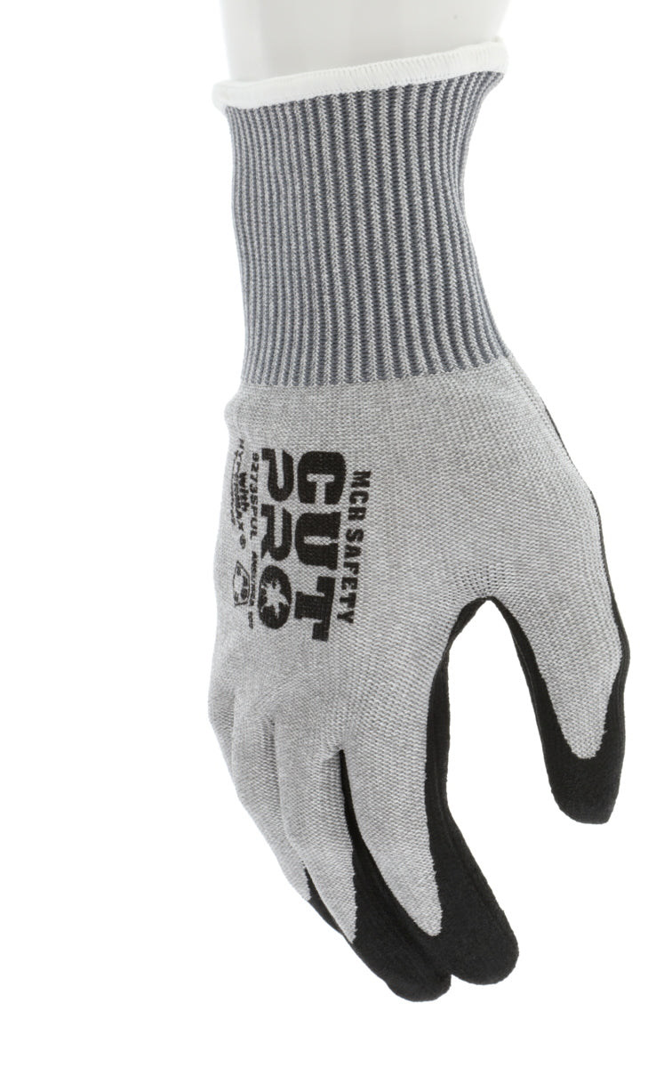 9273SPU - MCR Safety CutPro® - 13 Gauge HyperMax® HPPE Shell - Cut Resistant Work Gloves - Polyurethane (PU) Coated Palm and Fingers - Water Based PU