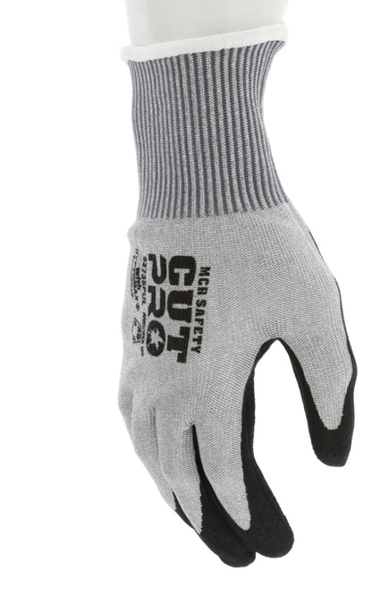 9273SPU - MCR Safety CutPro® - 13 Gauge HyperMax® HPPE Shell - Cut Resistant Work Gloves - Polyurethane (PU) Coated Palm and Fingers - Water Based PU