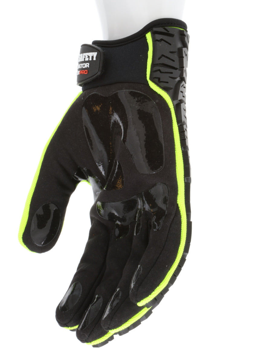 PD2905A - Predator® Mechanics Gloves - Cut Resistant Work Gloves - Made with Alycore™ - Cut and Puncture Protection - Tire Tread Pattern TPR Protects the Back of Hand - Adjustable Wrist Closure with ID Pad