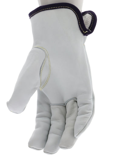 3611DT - Leather Drivers Work Gloves - Premium A Grade Grain Goatskin - Dyneema® Diamond Technology Lining - Cut Resistant Gloves - Keystone Thumb - Natural Lanolin Content Keeps Gloves and Hands Soft