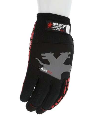 PD1902 - Predator® TaskFit™ Mechanics Gloves - HyperMax® HPPE Cut-Resistant Palm Liner - Synthetic Leather Palm - Silicone Tread Grip - Box Handling Glove - Super Stretch Knuckle Region for Greater Comfort