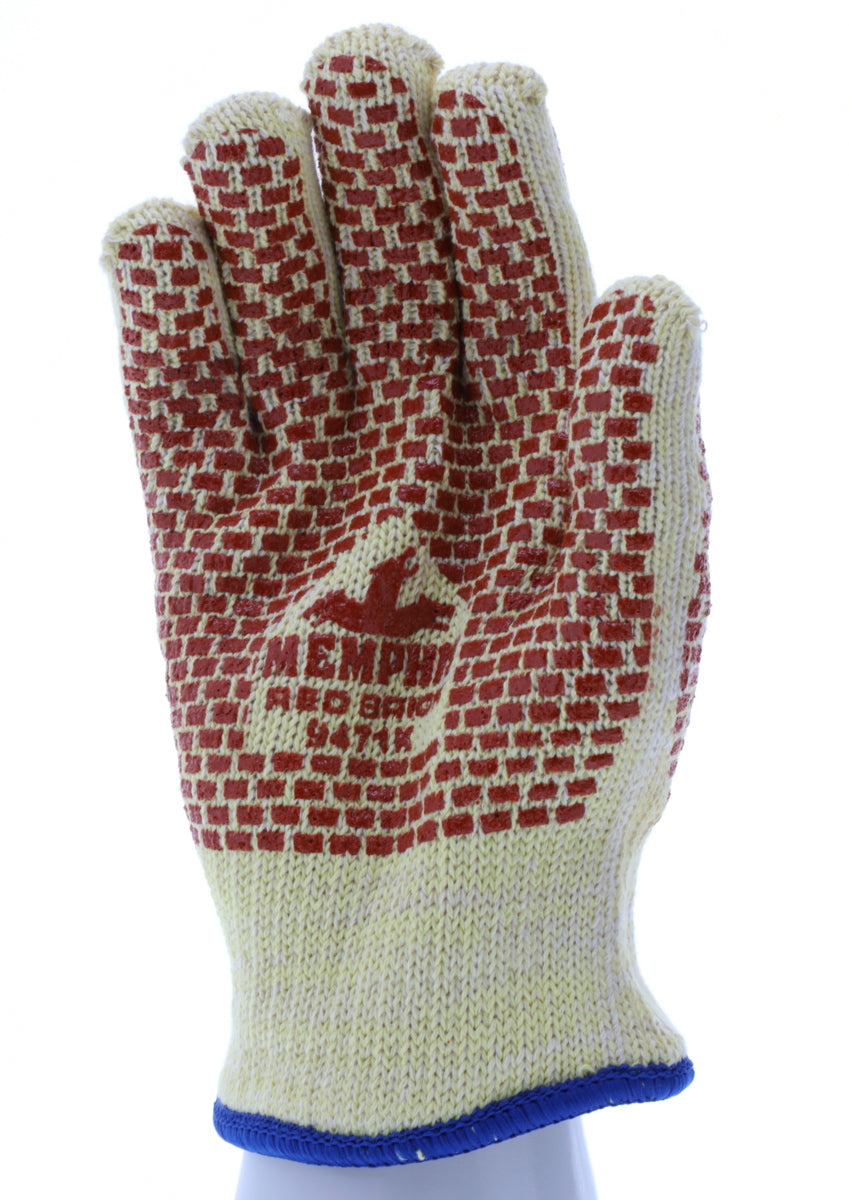 9471K - MCR Safety CutPro® - Heavyweight Kevlar® Cotton Cut-Resistant Work Gloves - 2-Sided Nitrile Blocks - Size Medium - Cut and Heat Resistant Gloves