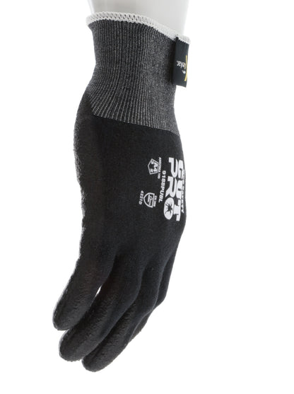 9188PUB - MCR Safety CutPro® - 18 Gauge Black Kevlar® Comfort Aramid Shell - Cut Resistant Work Gloves - Polyurethane (PU)Coated Palm and Fingertips - Reinforced Thumb Crotch