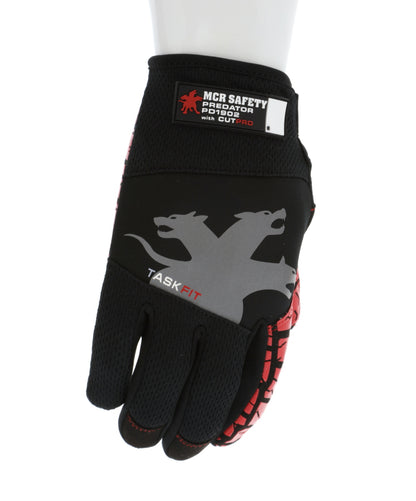 PD1902 - Predator® TaskFit™ Mechanics Gloves - HyperMax® HPPE Cut-Resistant Palm Liner - Synthetic Leather Palm - Silicone Tread Grip - Box Handling Glove - Super Stretch Knuckle Region for Greater Comfort