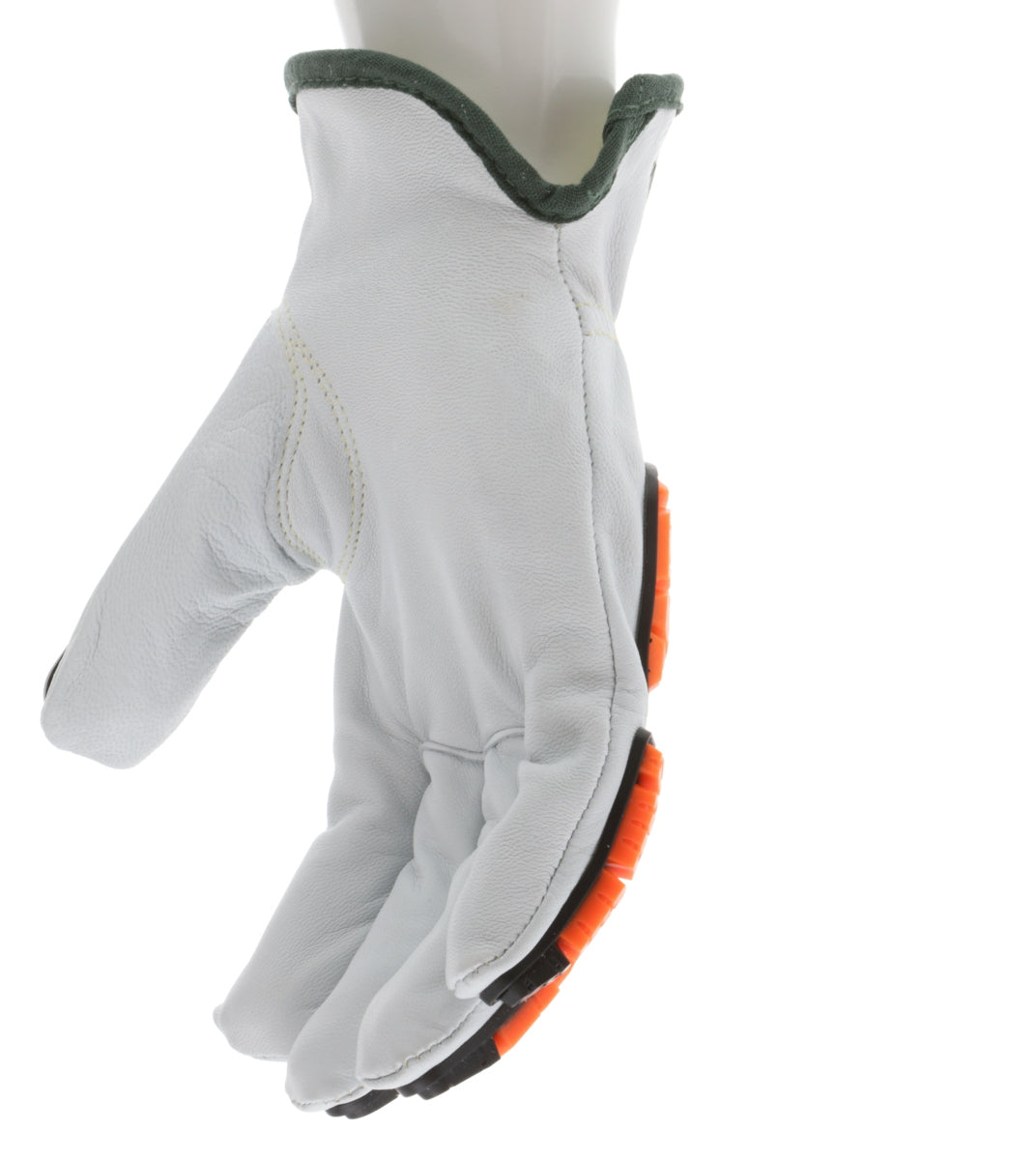 PD4971 - Predator® Mechanics Gloves - Goatskin Leather Drivers Work Gloves - Tire Tread TPR Back, Fingers, and Thumb - 360° Cut Resistant Liner - TPR Back Provides Level 2 Impact Protection