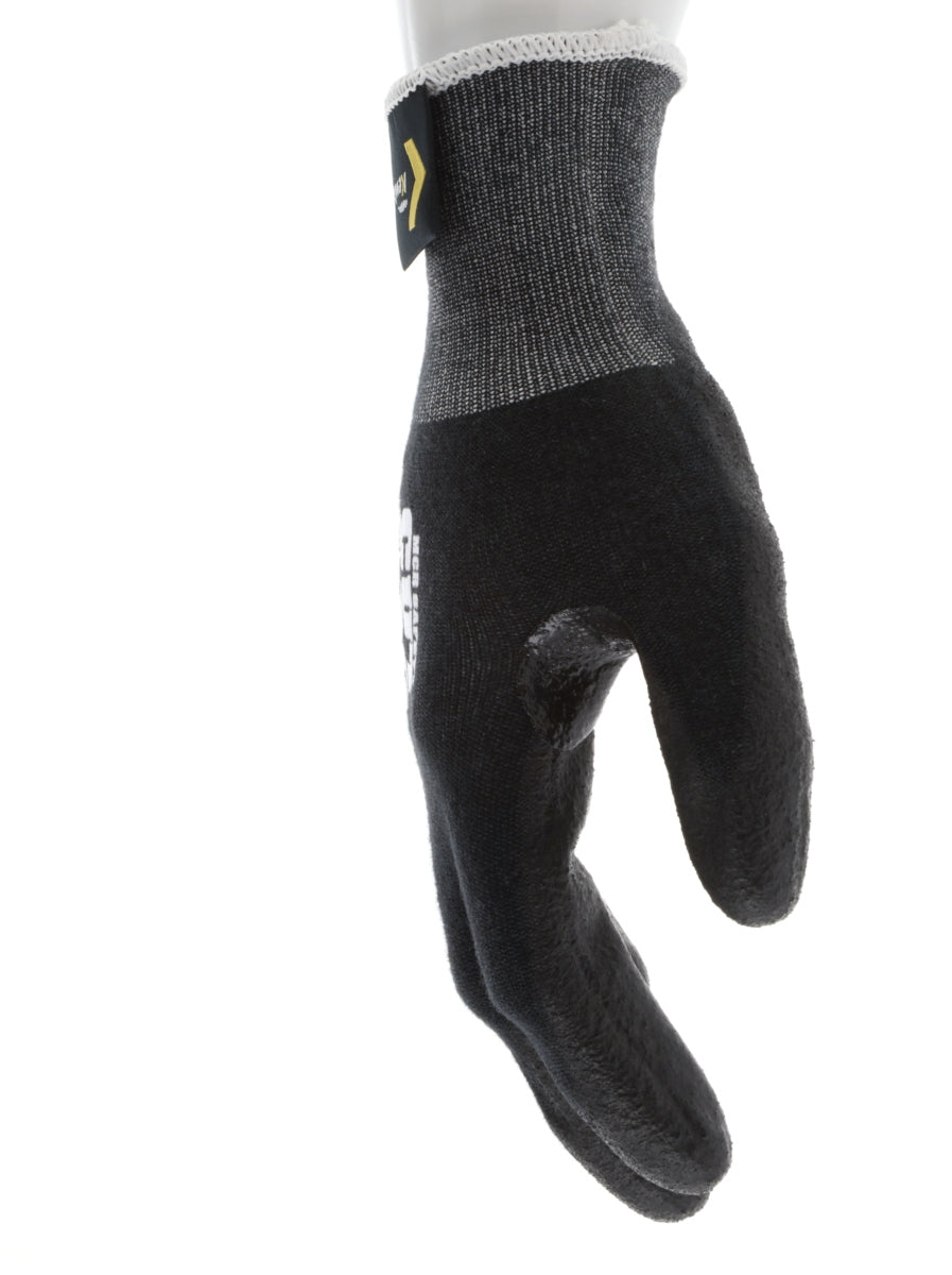 9188PUB - MCR Safety CutPro® - 18 Gauge Black Kevlar® Comfort Aramid Shell - Cut Resistant Work Gloves - Polyurethane (PU)Coated Palm and Fingertips - Reinforced Thumb Crotch