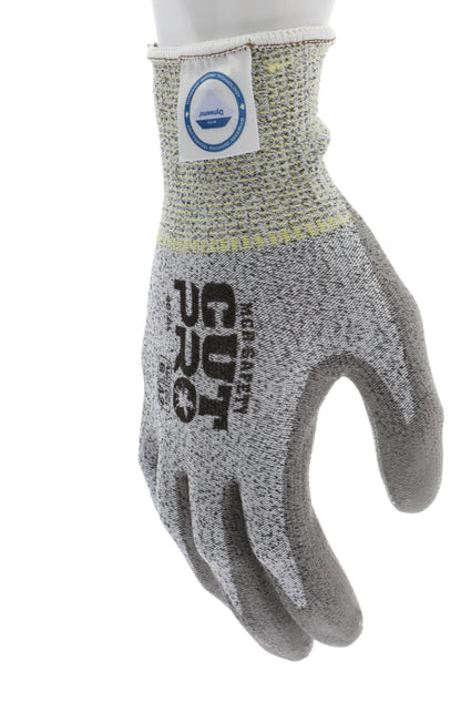 9676 - MCR Safety CutPro® - 13-Gauge Dyneema® Diamond Technology Shell - Cut Resistant Work Gloves - Polyurethane (PU) Coated Palm and Fingertips - Micro-particle Boosted High Strength Fiber Provides Cool Touch Comfort and Durability